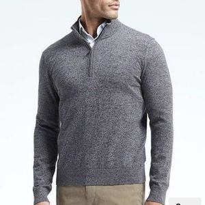 Banana republic quarter zip navy